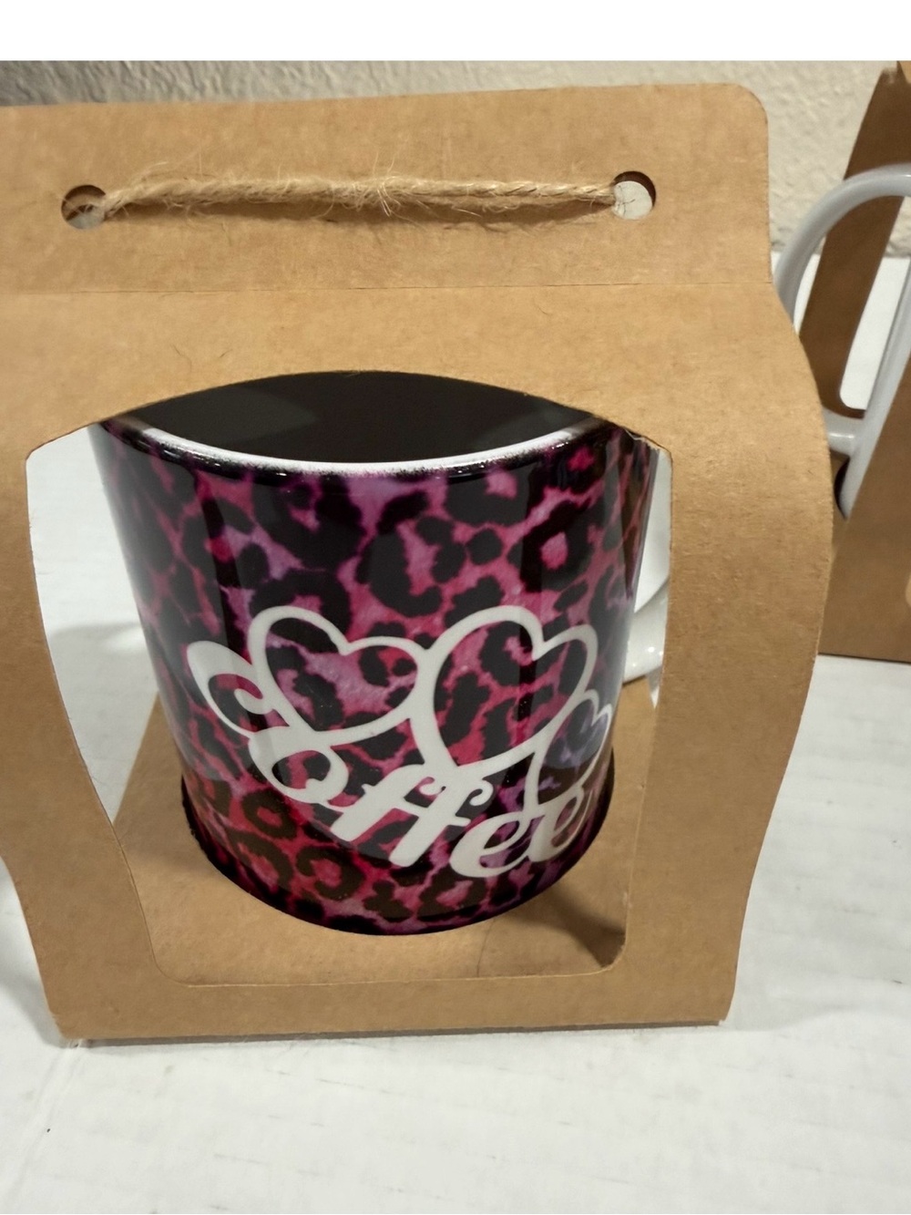 Pink Leopard Print Coffee Mug